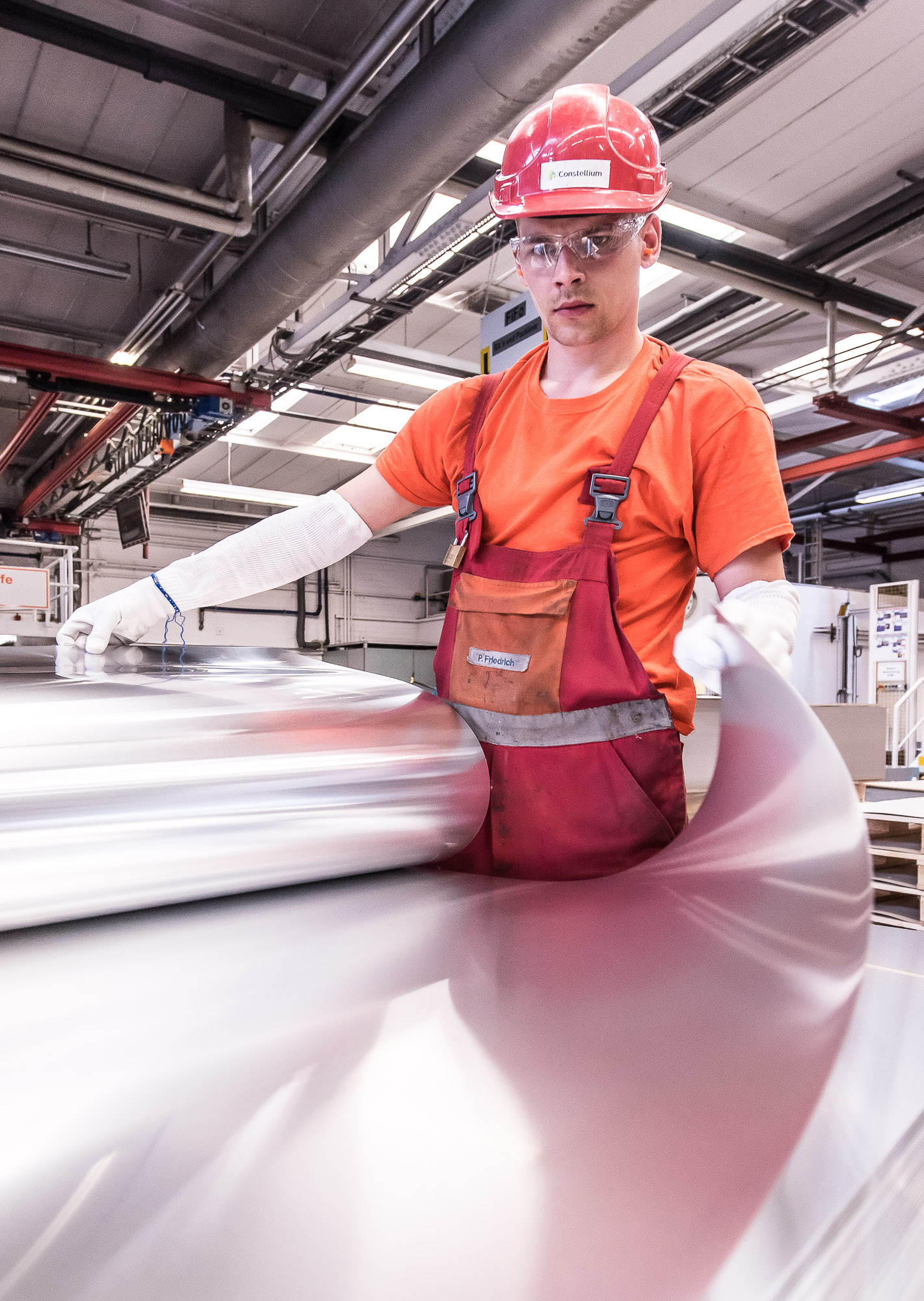 Reportage photographique sur les activités industrielles du fabricant de produits en aluminium