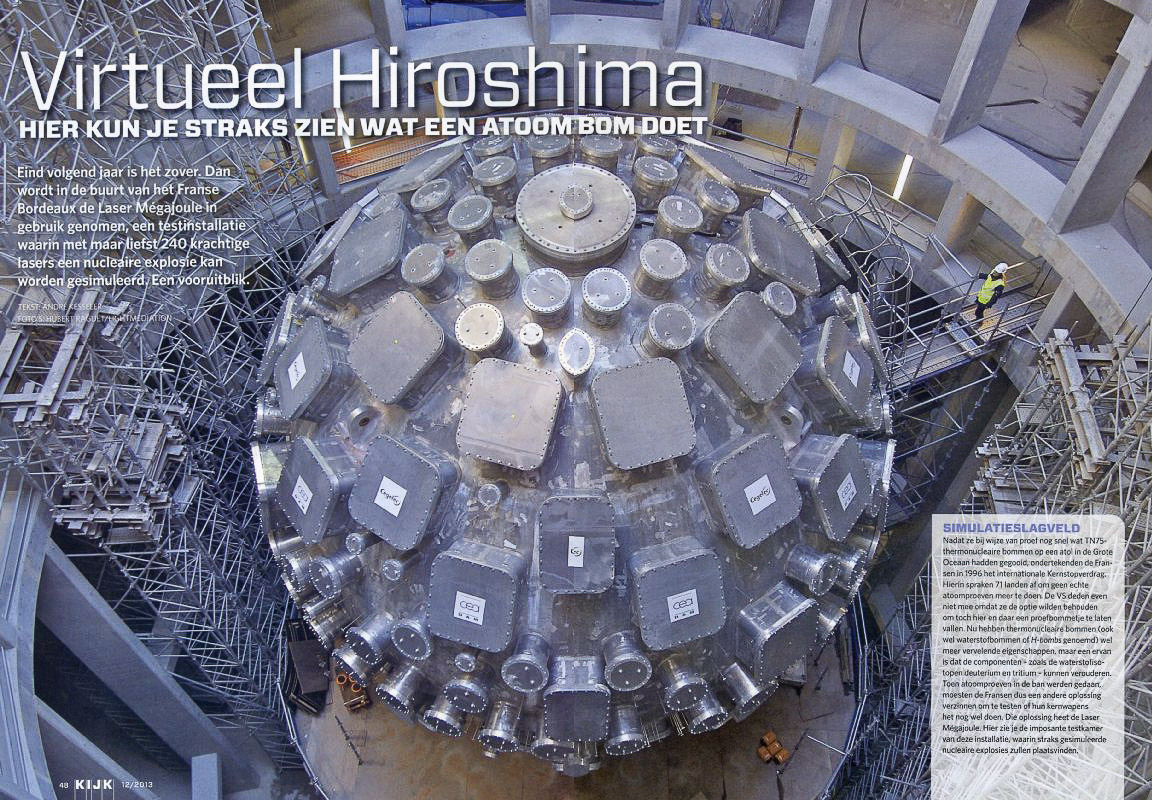 "Un laboratoire pour la bombe H" dans le magazine hollandais Kijk