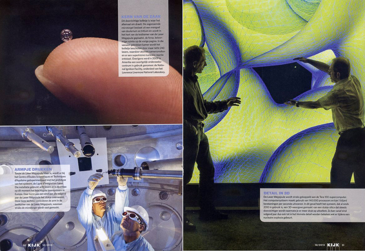 "Un laboratoire pour la bombe H" dans le magazine hollandais Kijk