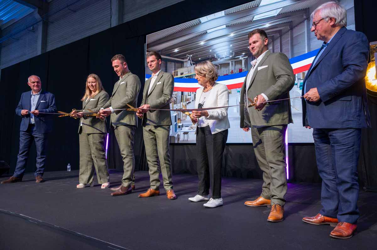 Commande des photographies de l'inauguration de l'usine de Teillage de l'entreprise Depestele