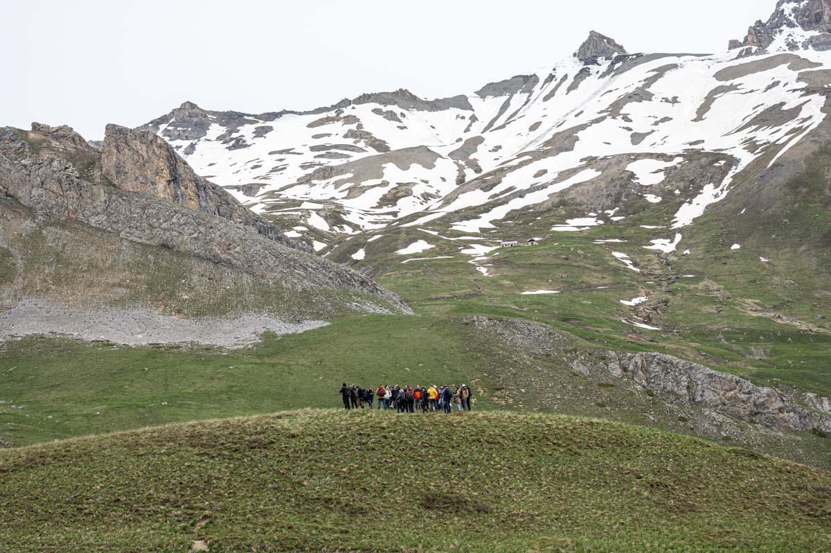 Photographies des journées Terra Forma rassemblant les scientifiques du projet à l'observatoire du Col du Lautaret